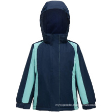 Hooded Waterproof Kids Ski Jacket Girls Winter Jacket for Outdoor Windproof Fleece Lined Verstile Winter Coat